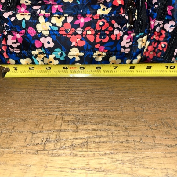 Lug Trolley & Mini Trolley Blue Black Multicolor Floral Cosmetic Bags Lot Of 2 - Picture 2 of 16